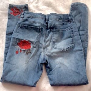 Embroidered Rose GB Jeans (Size 5)